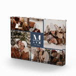 Modern Navy Blue Family Photo Collage Keepsake<br><div class="desc">This 6 Photo Collage Modern Family Personalized Keepsake is the perfect way to turn your favorite family photos into a cute and trendy keepsake. With a simple, modern design and elegant Monogram, it's fully customizable to fit your style. Ideal for gifting on Mother’s Day, Father’s Day, birthdays, Christmas, anniversary or...</div>