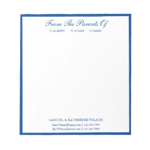Modern Navy Blue From The Parents Of Notepad