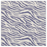 Modern Navy Blue Ivory Zebra Pattern Fabric