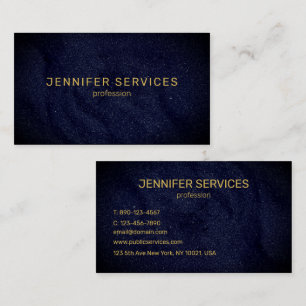 modern navy blue minimalist sand texture business card