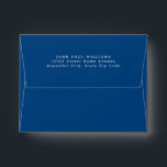 Modern Navy Blue Name Classic Typography Address Envelope<br><div class="desc">Simple Modern Navy Blue Name Address envelope</div>