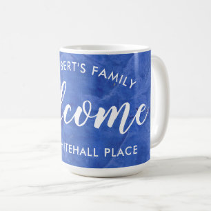 Modern Navy Blue Personalized Coffee Mug