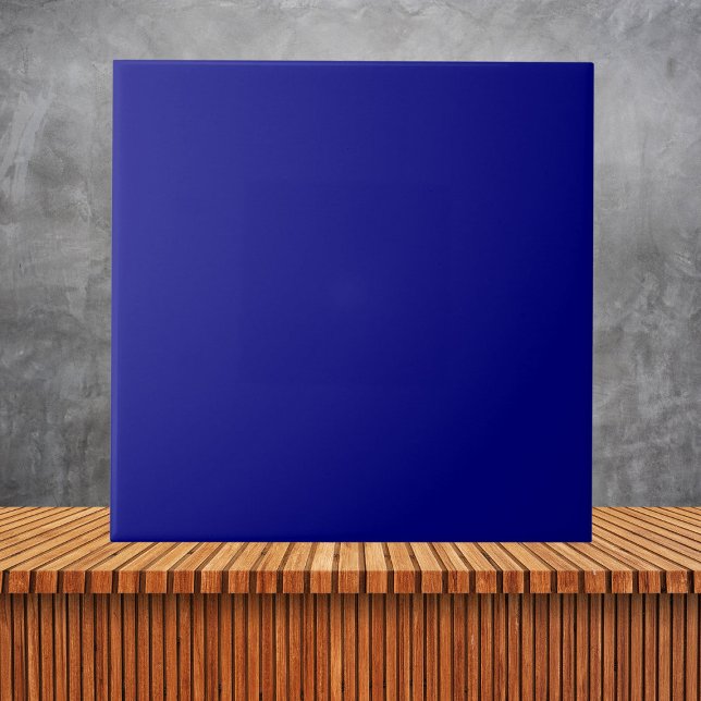 Modern Navy Blue Plain Solid Color Ceramic Tile (Creator Uploaded)