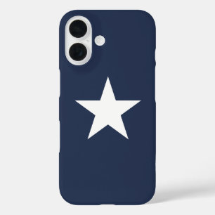 Modern Navy Blue Star Mark iPhone 16 Case