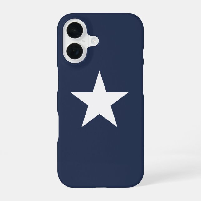 Modern Navy Blue Star Mark Iphone Case (Back)