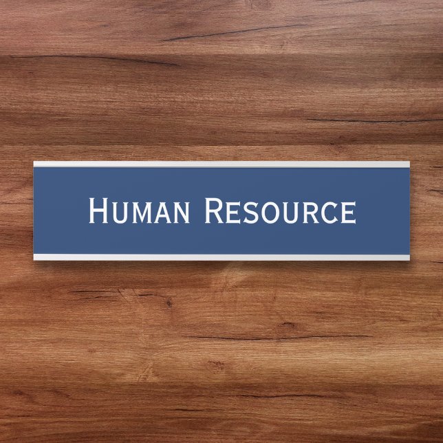 Modern Navy Blue White Office Room Department Name Door Sign (Modern Navy Blue White Office Room Department Name Door Sign)