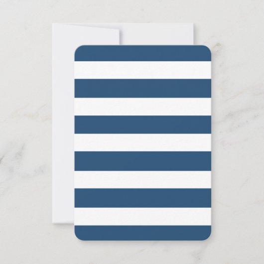 Modern Navy Blue White Stripes Pattern (Front)
