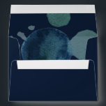 Modern Navy Emerald Abstract Watercolor Envelope<br><div class="desc">Elements: rich dark tones, abstract watercolor background, light frame details, and classic serif fonts. Colors: blue, green, navy, dusty blue, steel blue, slate blue, sage green, hunter, highland, mint. Themes: modern, contemporary, abstract, moody, under the sea, ocean, dark color tones, minimalist, painterly, bohemian. Collection: Modern Navy Emerald Abstract Watercolor Wedding...</div>