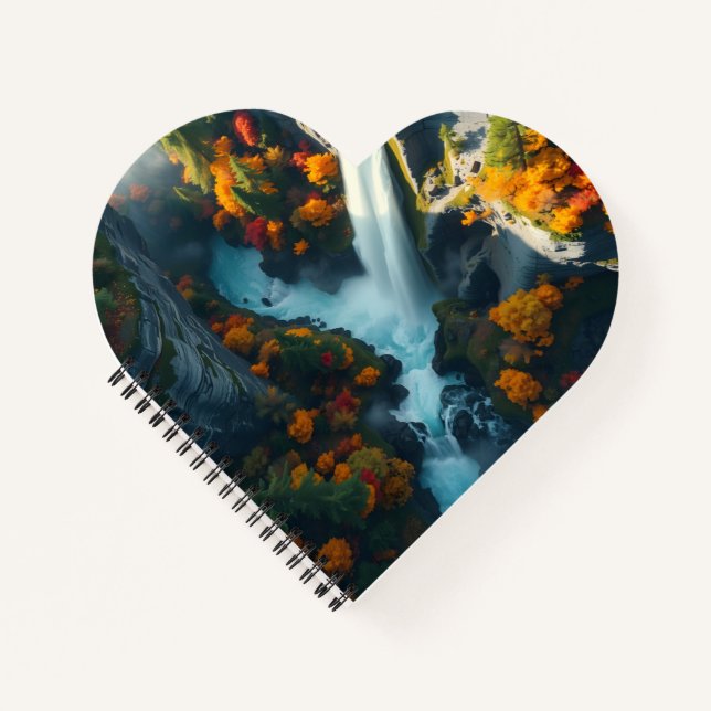 Modern Navy & Gold Abstract Mountain Peak – Luxury Notebook (Front)