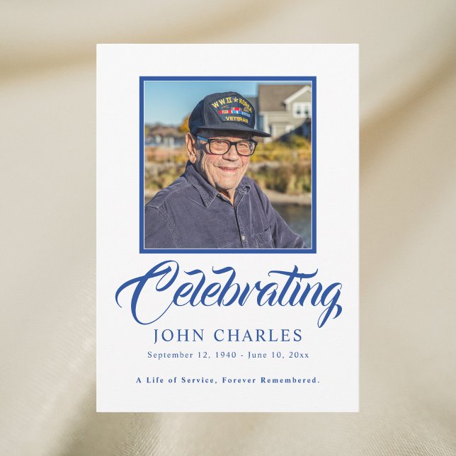 Modern Navy Veteran Celebration of Life Program (Creator Uploaded)