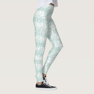Modern Nebula Scribble Seamless Pattern Leggings