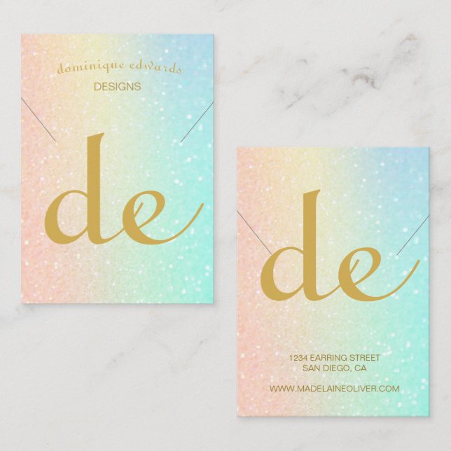  Modern Necklace Display     Business Card (Front/Back)