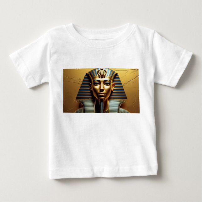  Modern Nefertiti Pharaoh Art – Men's Egyptian Gr Baby T-Shirt (Front)