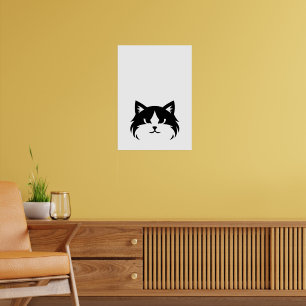 Modern Negative Space Feline Wall Art