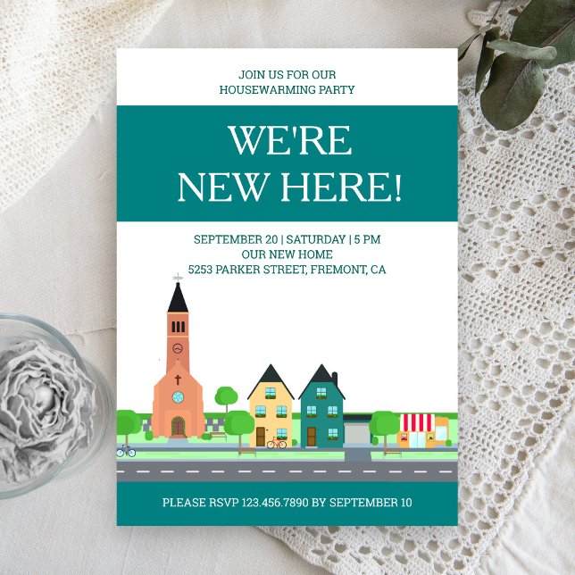 Modern Neighborhood Housewarming Party Invitation (Creator Uploaded)