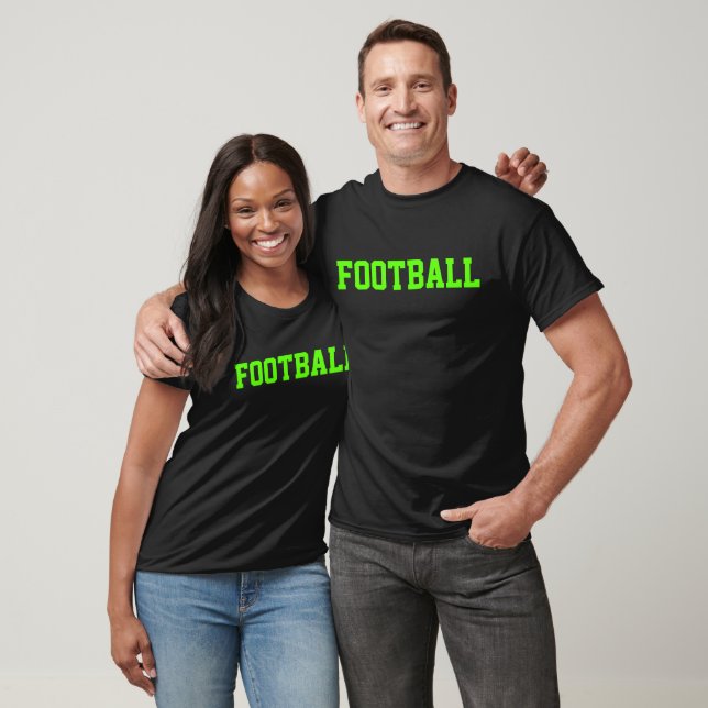 Modern Neon Green Football T-Shirt (Unisex)