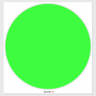 Modern neon green screen bright Large Floor Circle Sticker
