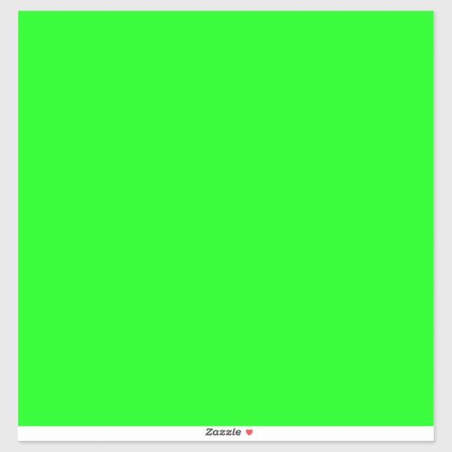 Modern neon green screen bright Large square Sticker (Sheet)