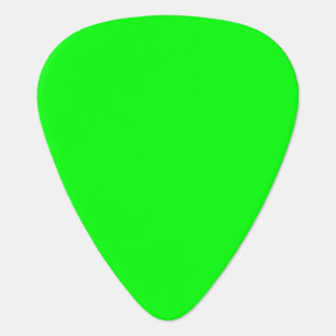 Modern neon green screen bright solid color cool guitar pick