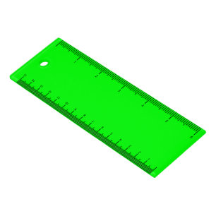 Modern neon green screen bright solid color cool ruler