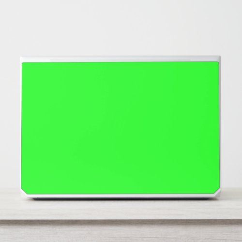 Modern neon green screen bright solid plain cool HP laptop skin