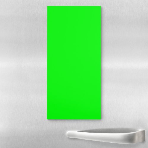 Modern neon green screen bright solid plain cool  magnetic notepad