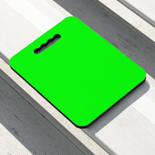 Modern neon green screen bright solid plain cool seat cushion