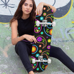 Modern Neon Paisley Floral Pattern Skateboard<br><div class="desc">This modern design features a colorful  neon paisley floral pattern #skate #skateboard #skater #skateboarding #sports #fun #outdoor #games #gifts #gift #giftsforher #girly</div>