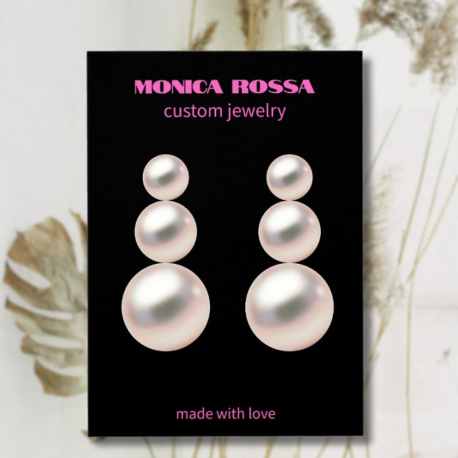  Modern Neon Pink Black jewelry earring display (Creator Uploaded)