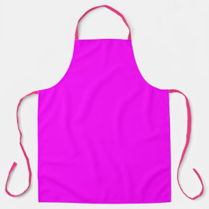 Modern Neon Pink Magenta All-Over Print Apron