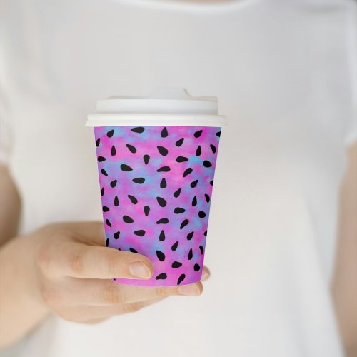 Modern Neon Pink  Purple Summer Ice Cream Paper Cups