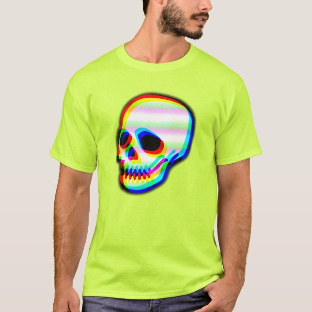 Modern Neon Skull T-Shirt (Front)