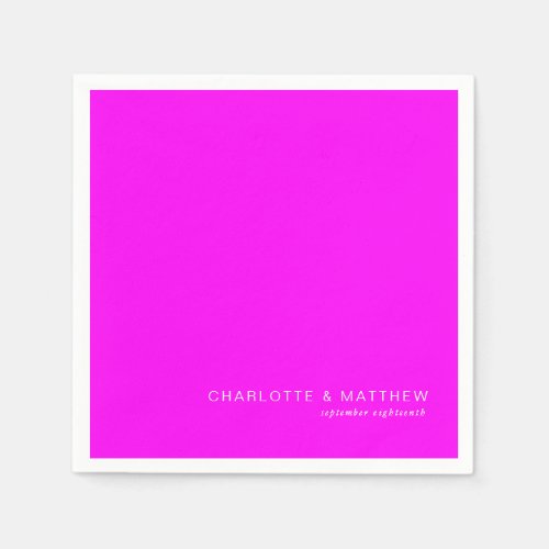 Modern neon_violett napkins