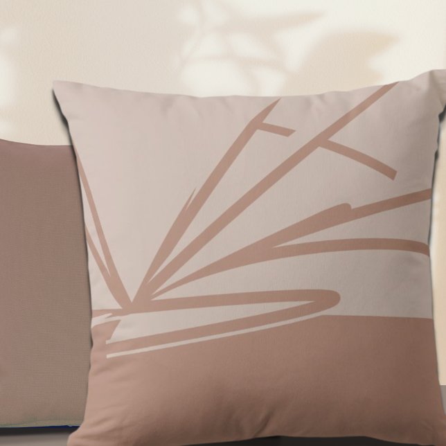 Modern Neutral Abstract Contemporary Throw Pillow (Creator Uploaded)