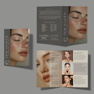 Modern Neutral Beige Skincare Spa Tri-Fold Brochure
