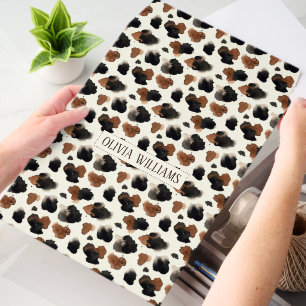 Modern Neutral Chocolate Cow Print Aesthetic Envelope Mailers