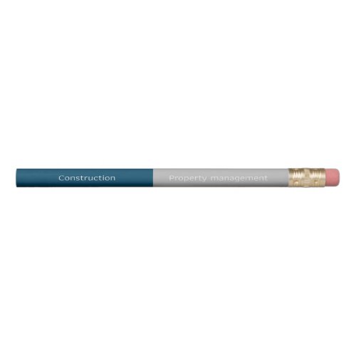 Modern neutral color blocking personalizable pencil