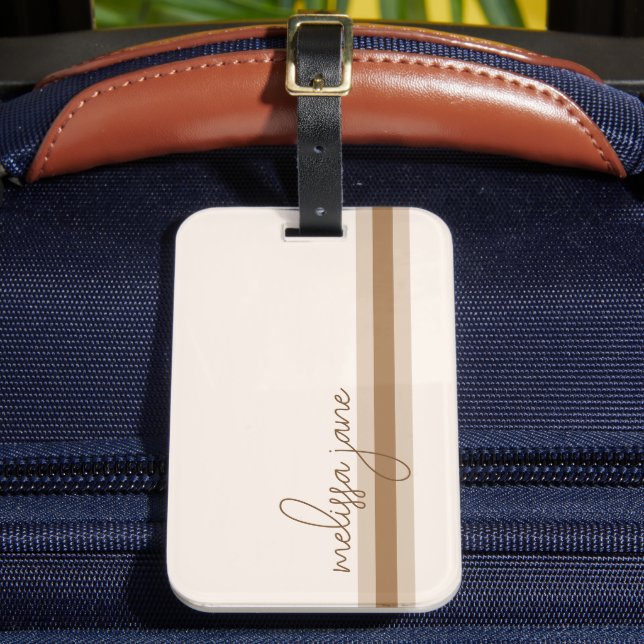 Modern Neutral Luggage Tag (Front Insitu 2)