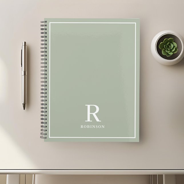 Modern Neutral Sage Family Name Planner (Creator Uploaded)