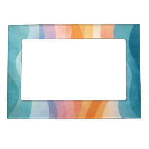 Modern Neutral Wave • Minimalist Deco • Trendy Magnetic Frame