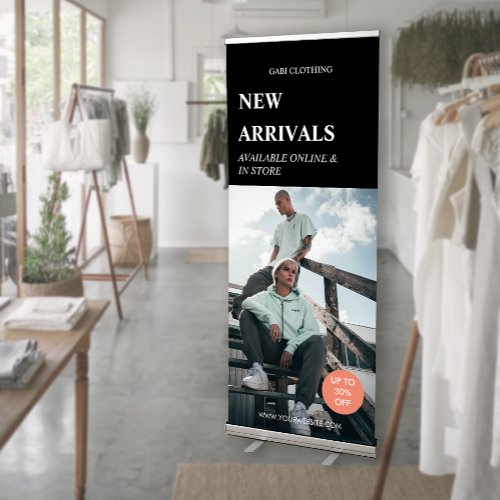 Modern New Arrivals Product Photo Retail Ads  Retractable Banner