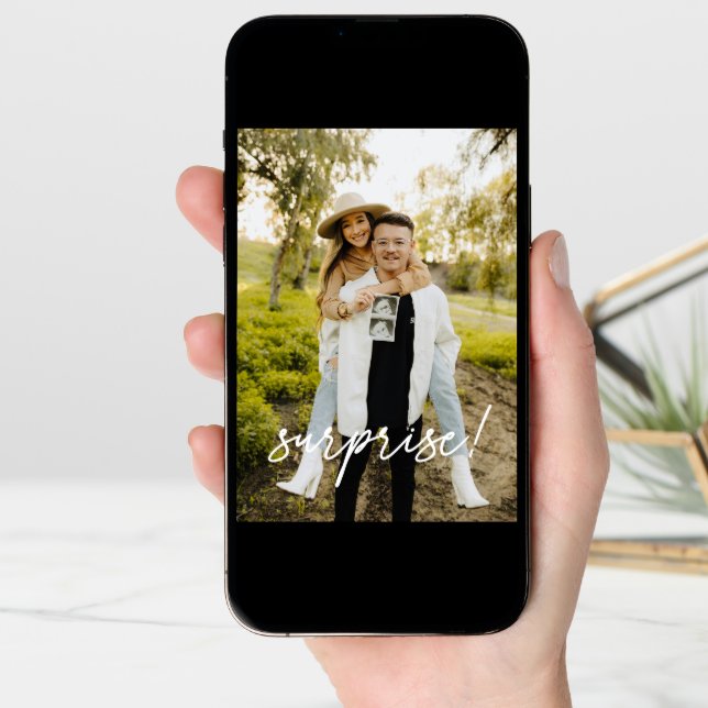 Modern New Auntie/Grandparents/Nana Pregnancy Announcement (Front Digital)