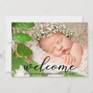 Modern New Baby Welcome Card