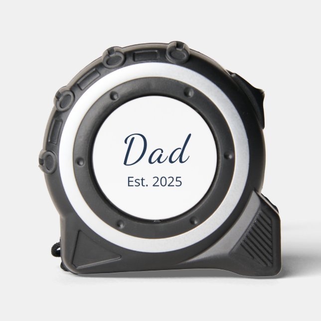 Modern New Dad Minimalist Simple  Tape Measure (Front)