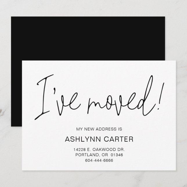 Modern New Home Announcement (Front/Back)