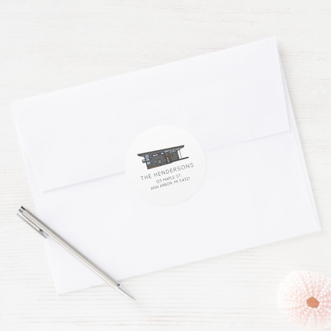Modern New Home Return Address Envelope Seal (Envelope)