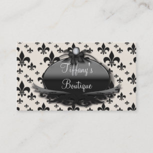modern New Orleans french fleur de lis Business Card