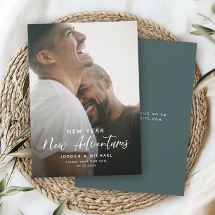 Modern New Year Engagement Adventures Script Fun Save The Date