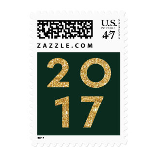 Modern New Year Stamp