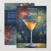 Modern New Years Eve Party Invitation